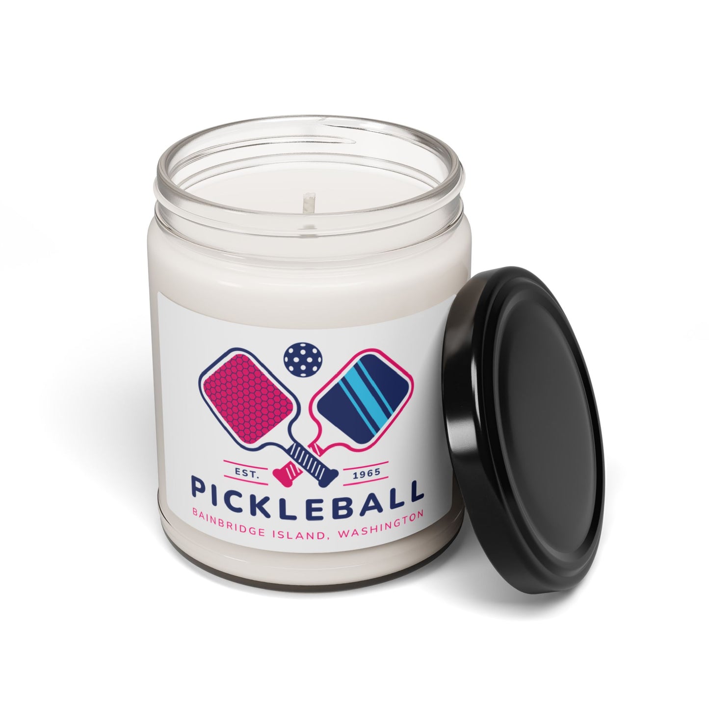 1965 Pickleball Double Paddles Scented Soy Candle, 9oz