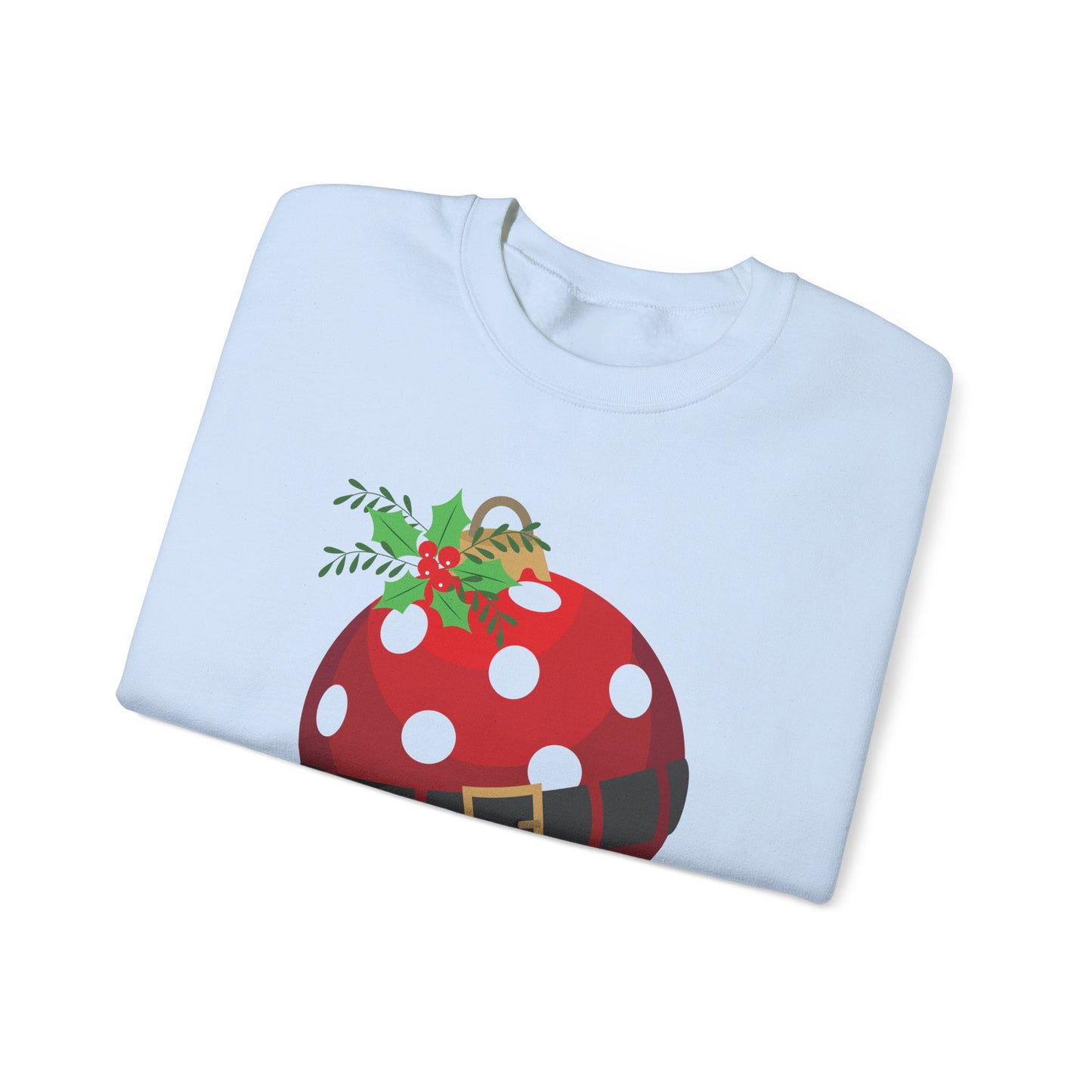 Santa Pickleball Ornament Unisex Heavy Blend™ Crewneck Sweatshirt