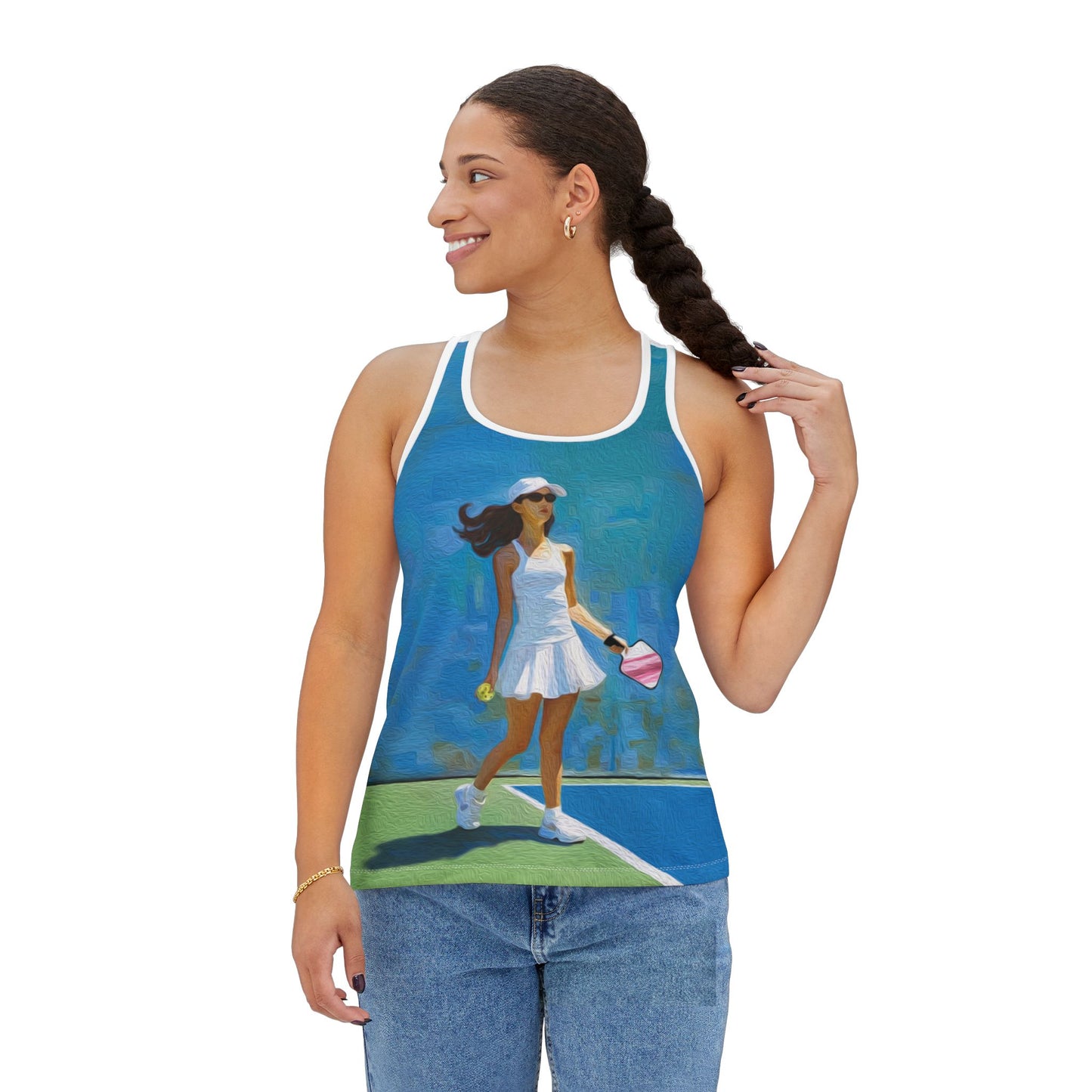 Pickleball "Courtside" Limited Edition Women's Tank Top (AOP)