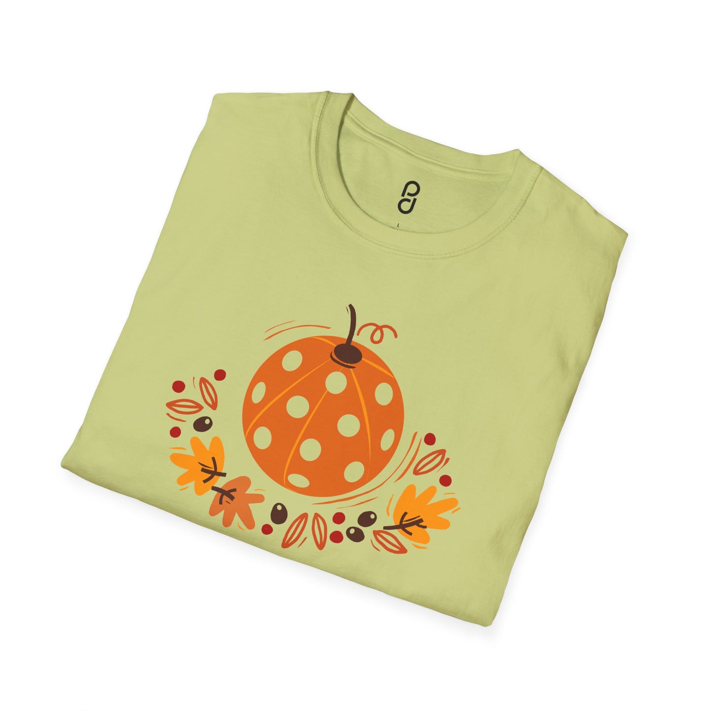 Pickleball Pumpkin Happy Thanksgiving Unisex Softstyle T-Shirt