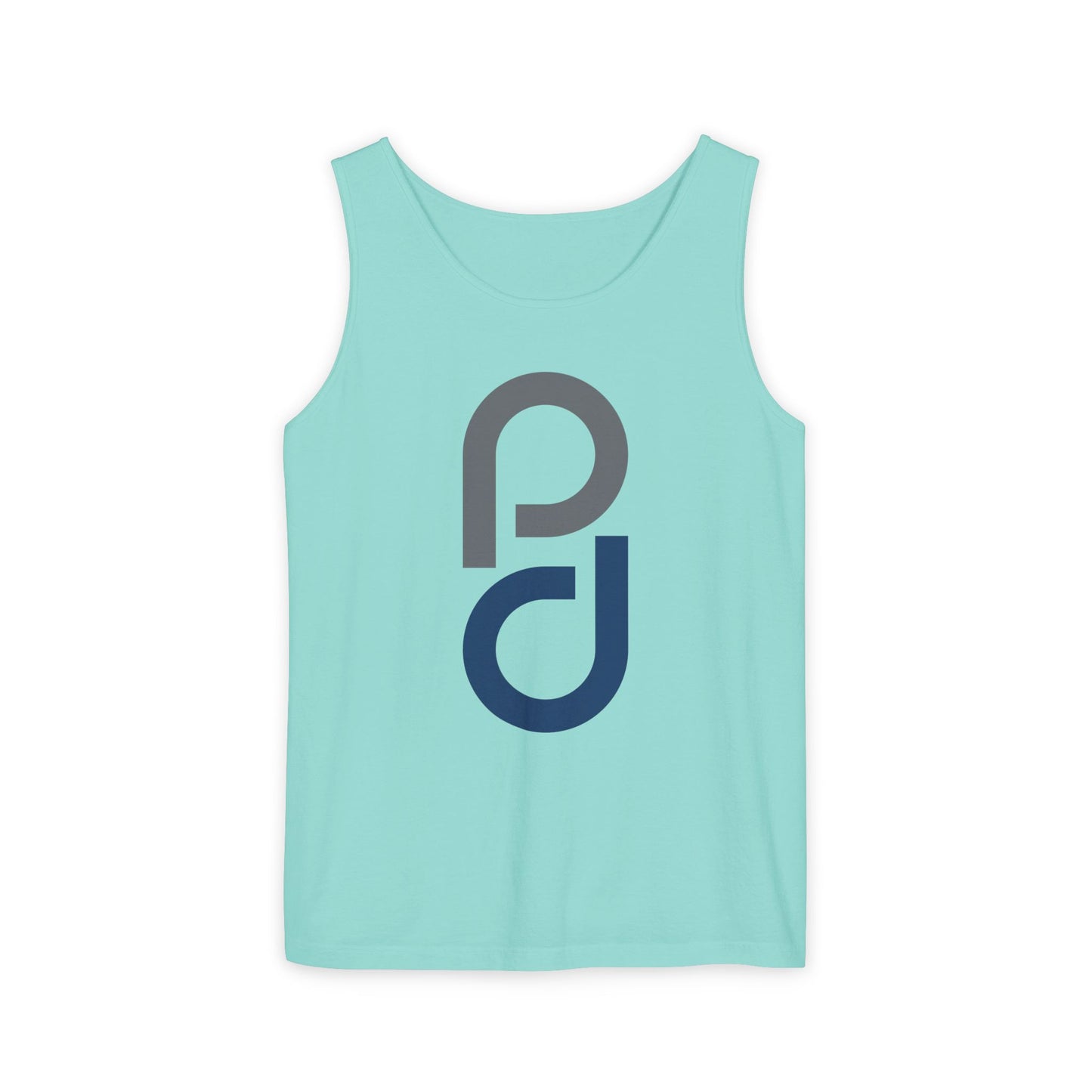 PD Pickleball Blues II - Gray Blue Unisex Garment-Dyed Tank Top