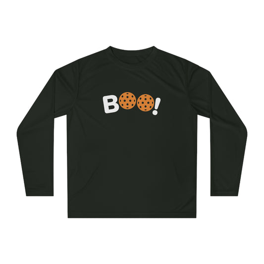 Pickleball Halloween Boo 2 Unisex Performance Long Sleeve Shirt