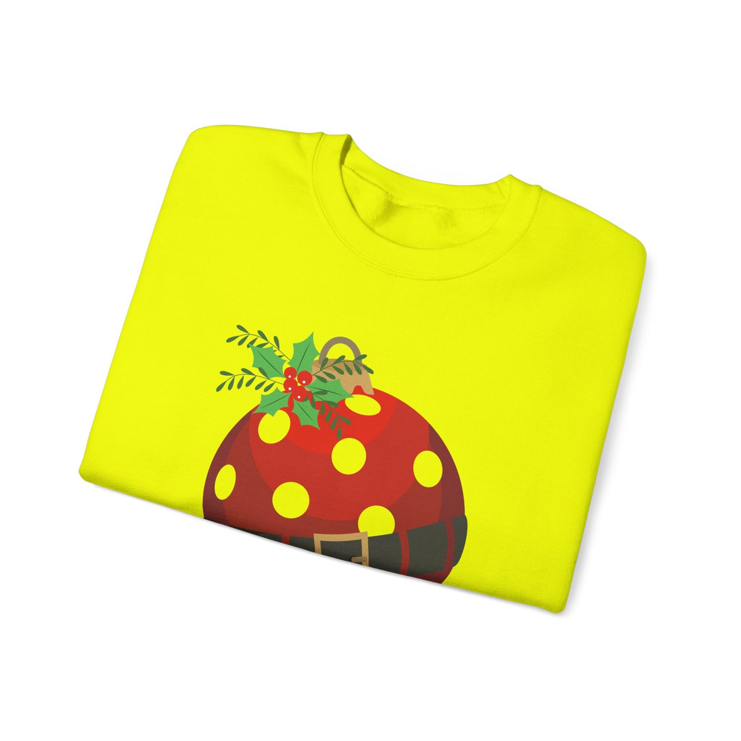 Santa Pickleball Ornament Unisex Heavy Blend™ Crewneck Sweatshirt