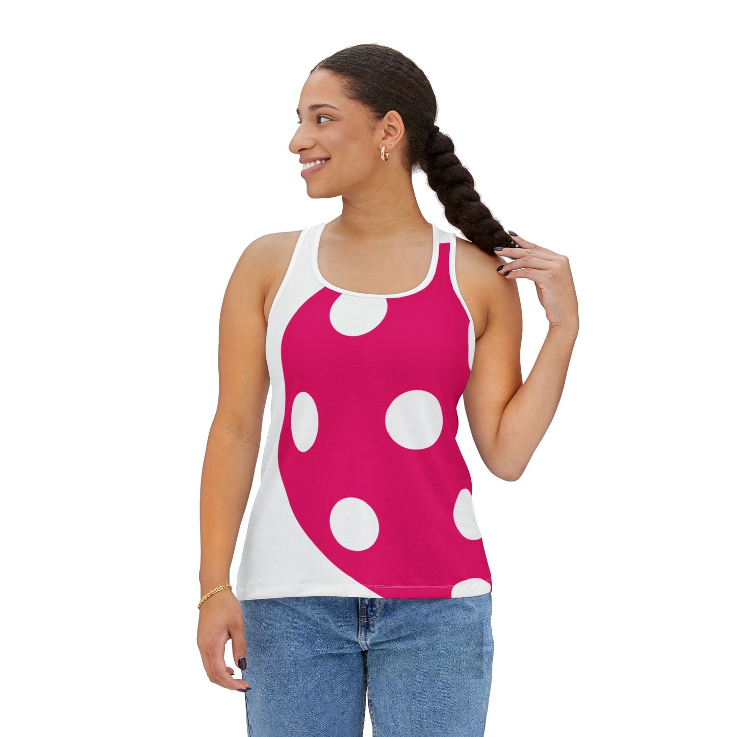 1965 Pink Pickleball Ball II Women's Tank Top (AOP)