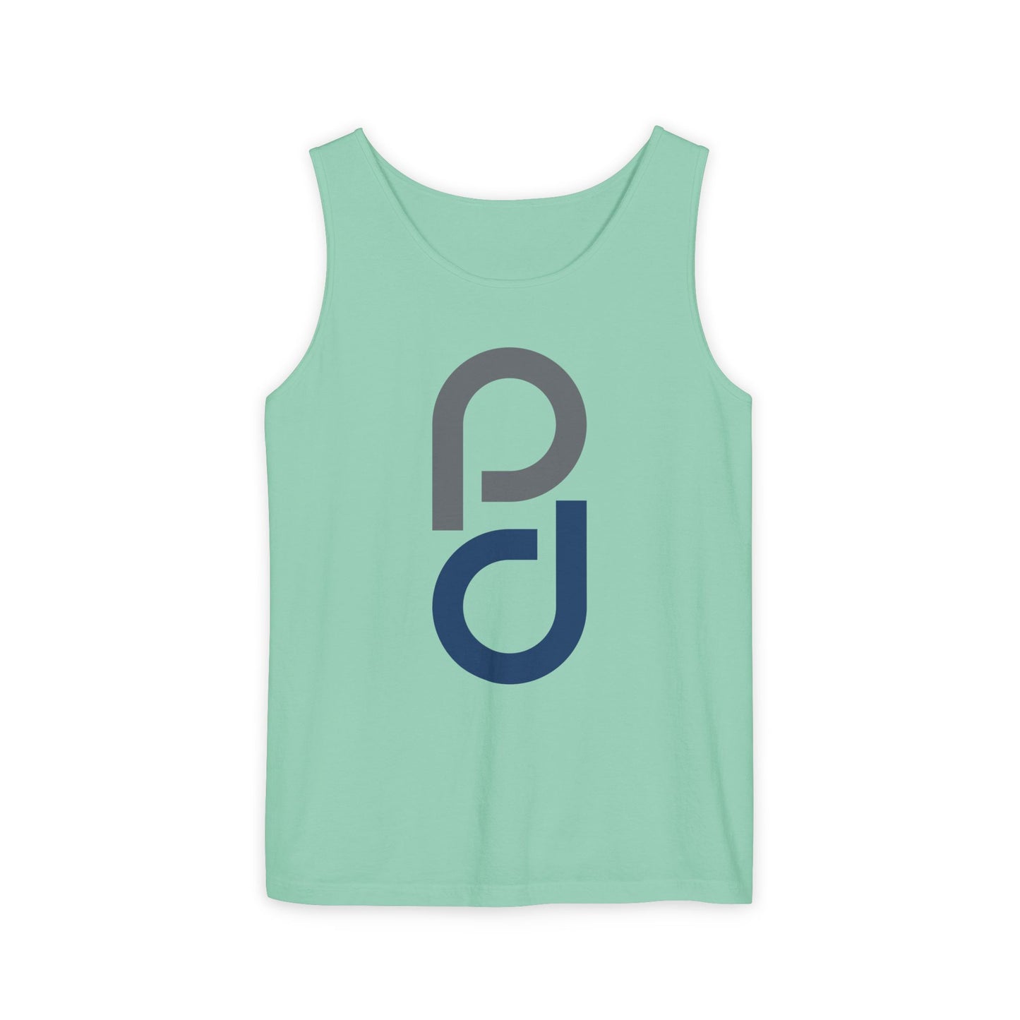 PD Pickleball Blues II - Gray Blue Unisex Garment-Dyed Tank Top