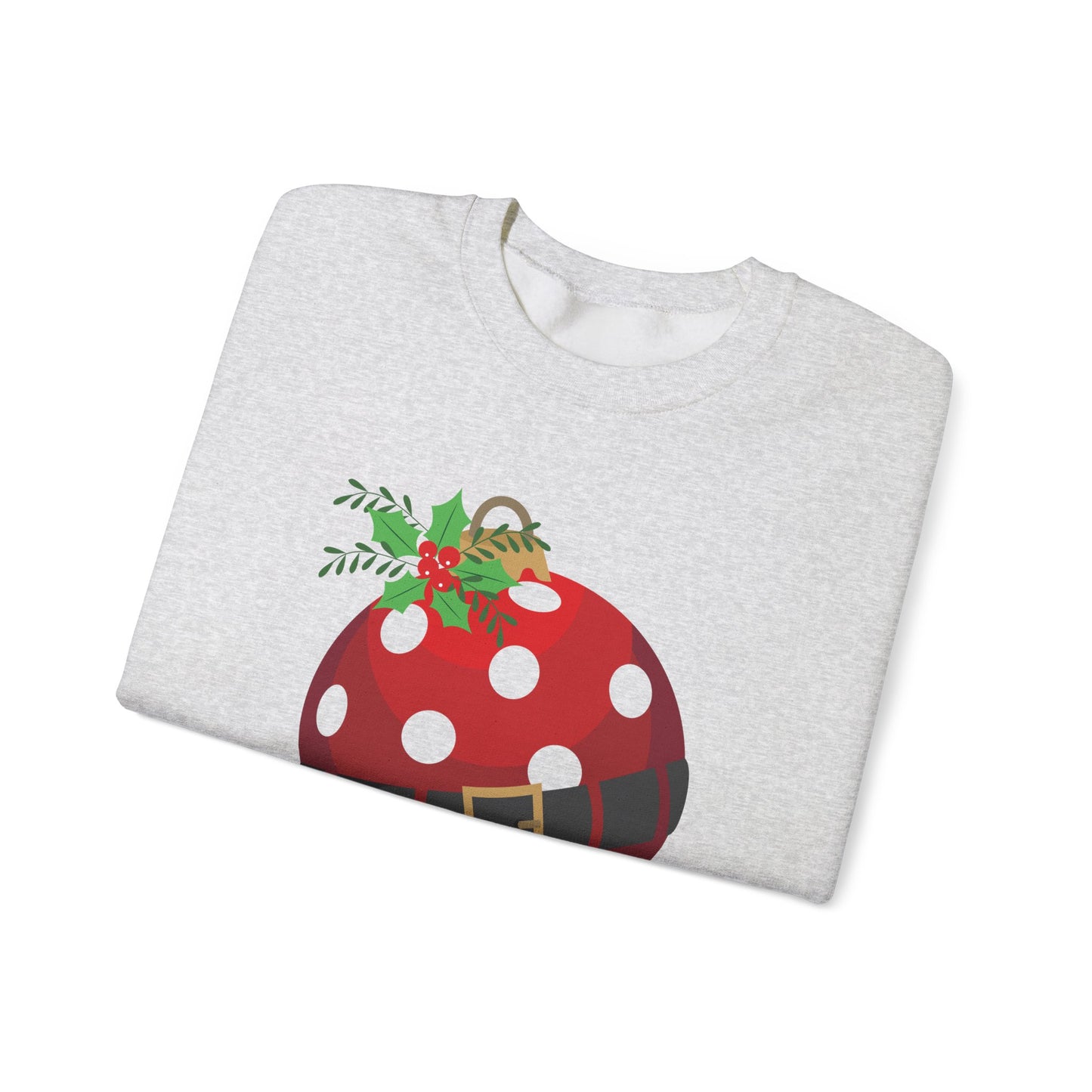 Santa Pickleball Ornament Unisex Heavy Blend™ Crewneck Sweatshirt