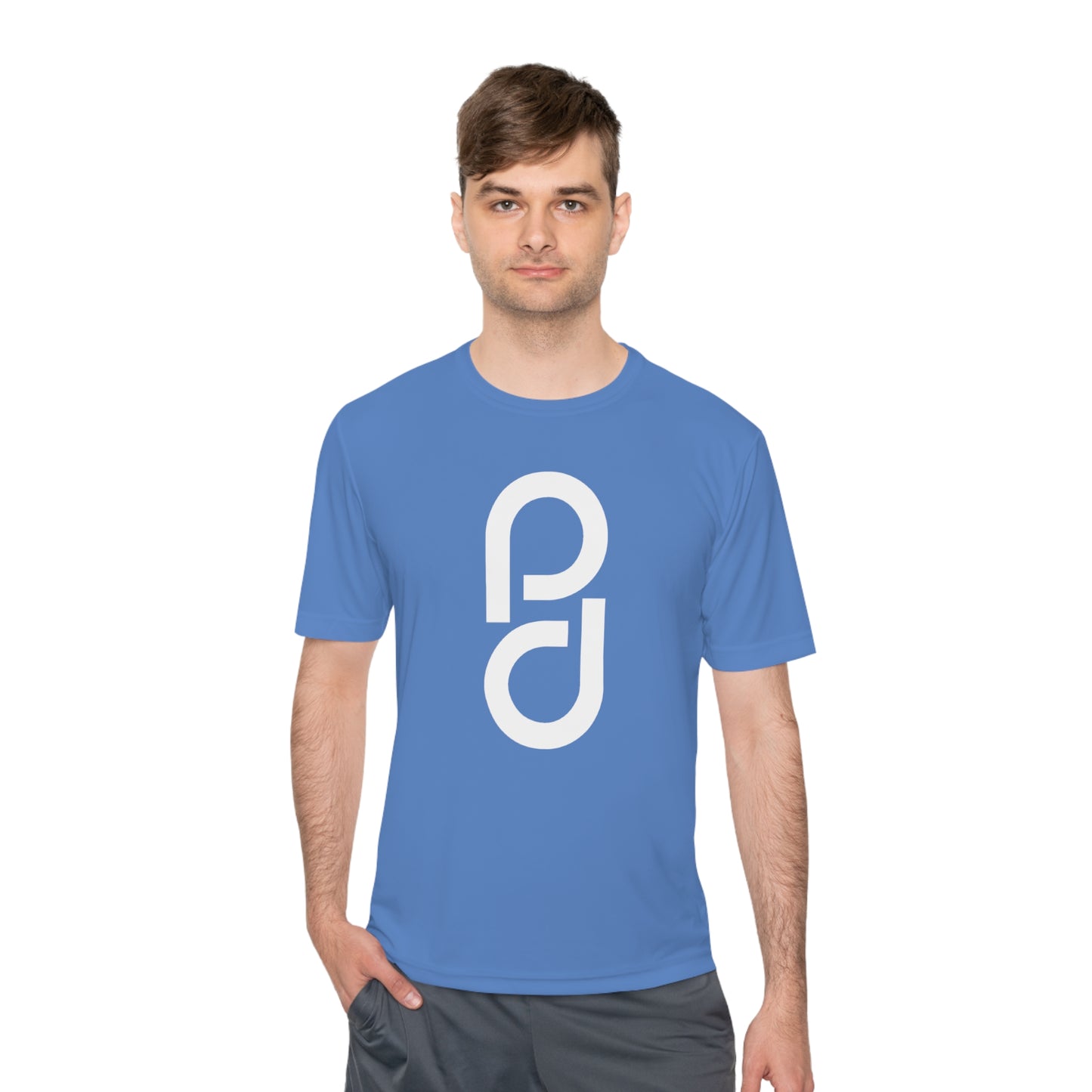 PD Pickleball Blues III - Double White Unisex Moisture Wicking Tee