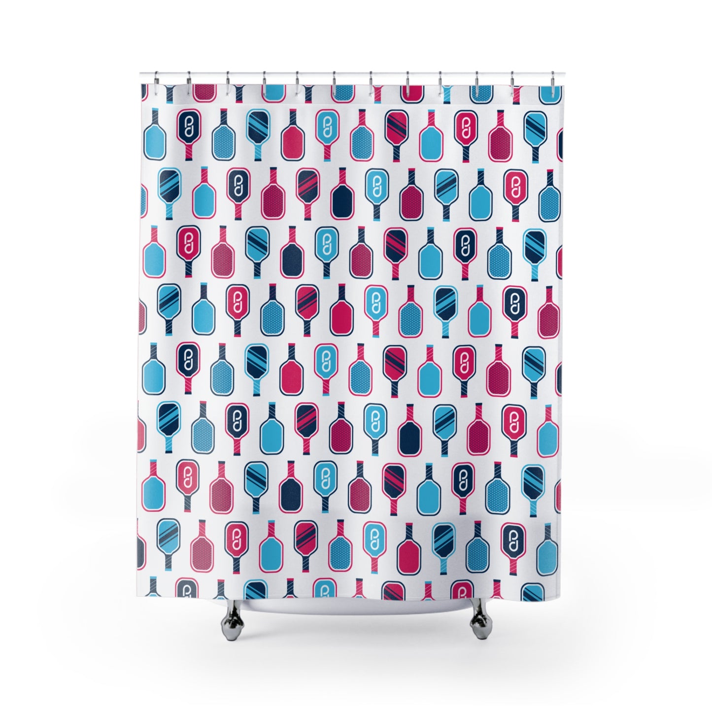 1965 Pickleball Paddles Shower Curtains