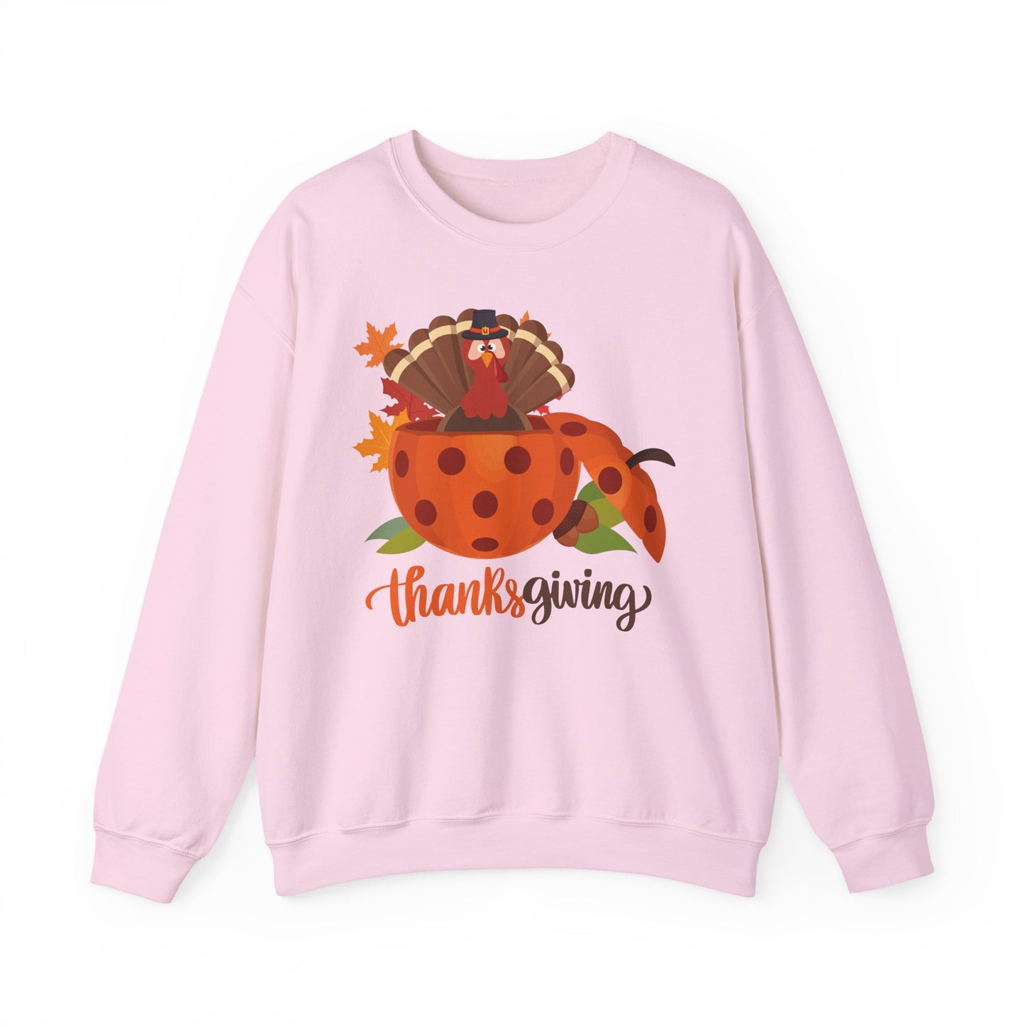 Thanksgiving Turkey Pickleball Unisex Heavy Blend™ Crewneck Sweatshirt