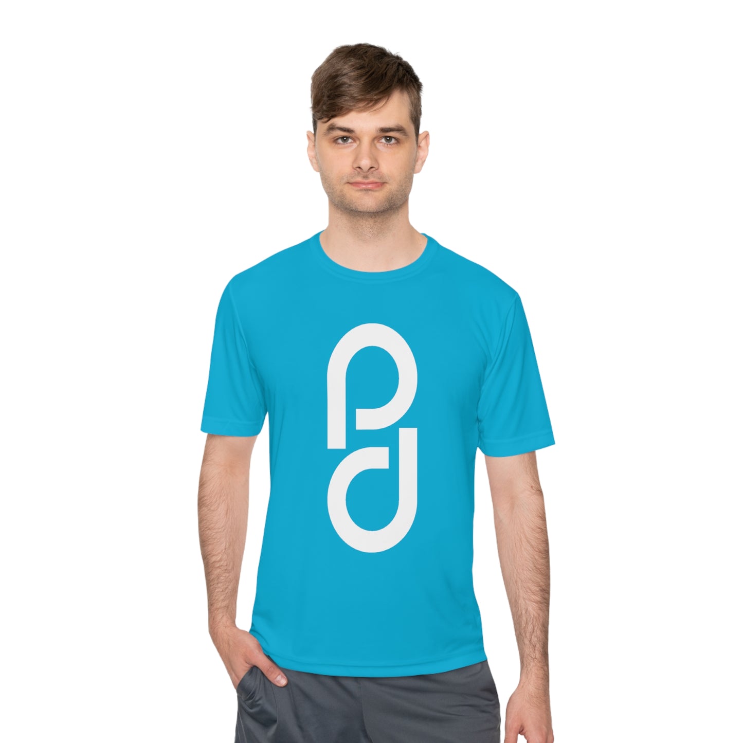 PD Pickleball Blues III - Double White Unisex Moisture Wicking Tee