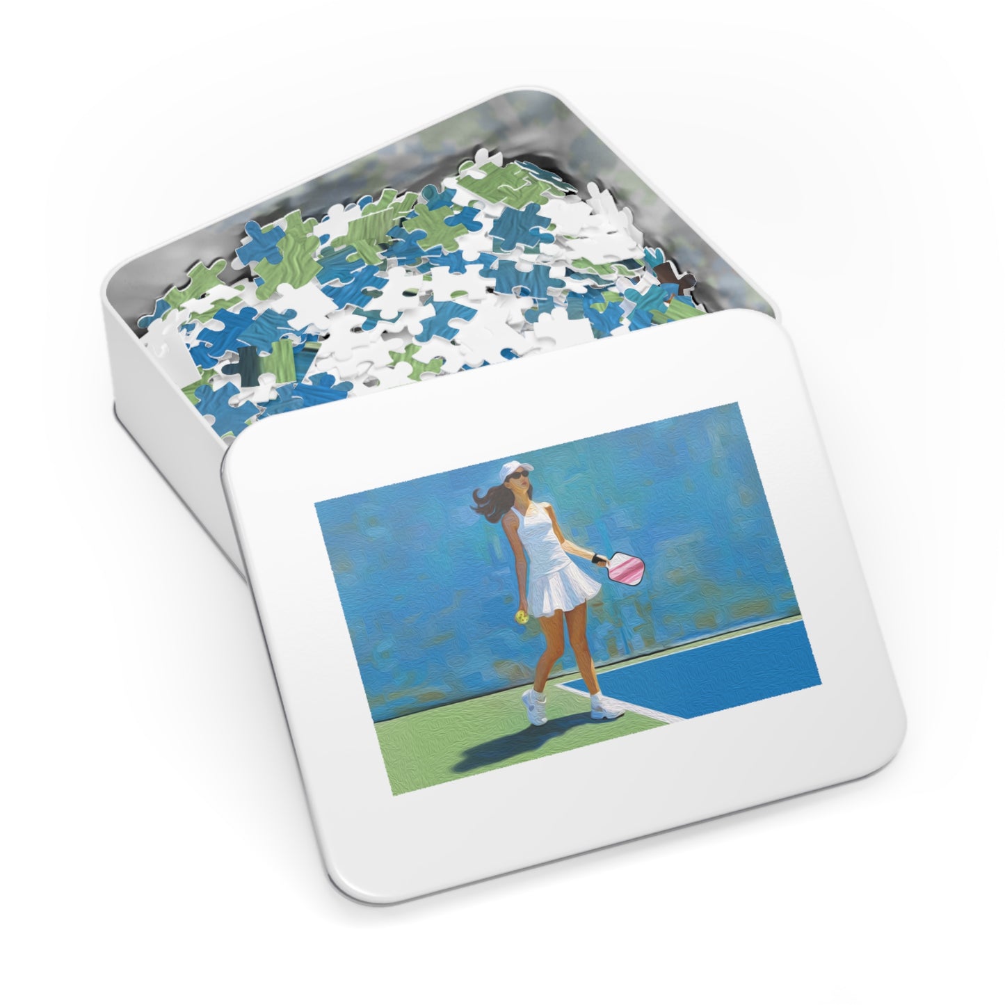 Pickleball "Courtside" Limited Edition Jigsaw Puzzle (500 or 1000-Piece)