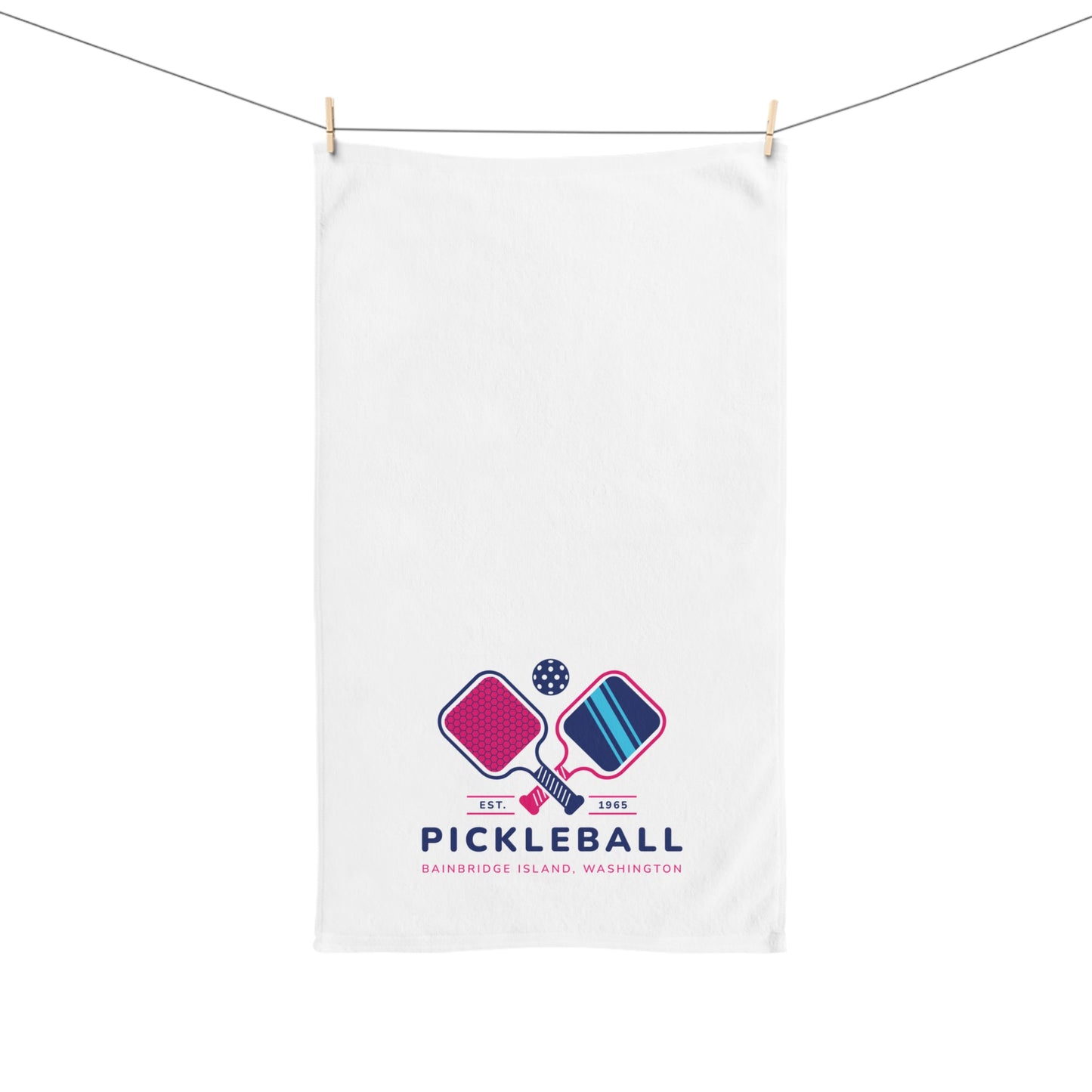 1965 Pickleball Double Paddles Hand Towel