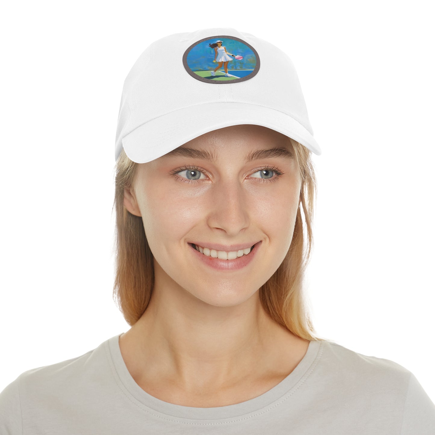 Pickleball "Courtside" Limited Edition Hat with Leather Patch (Round)