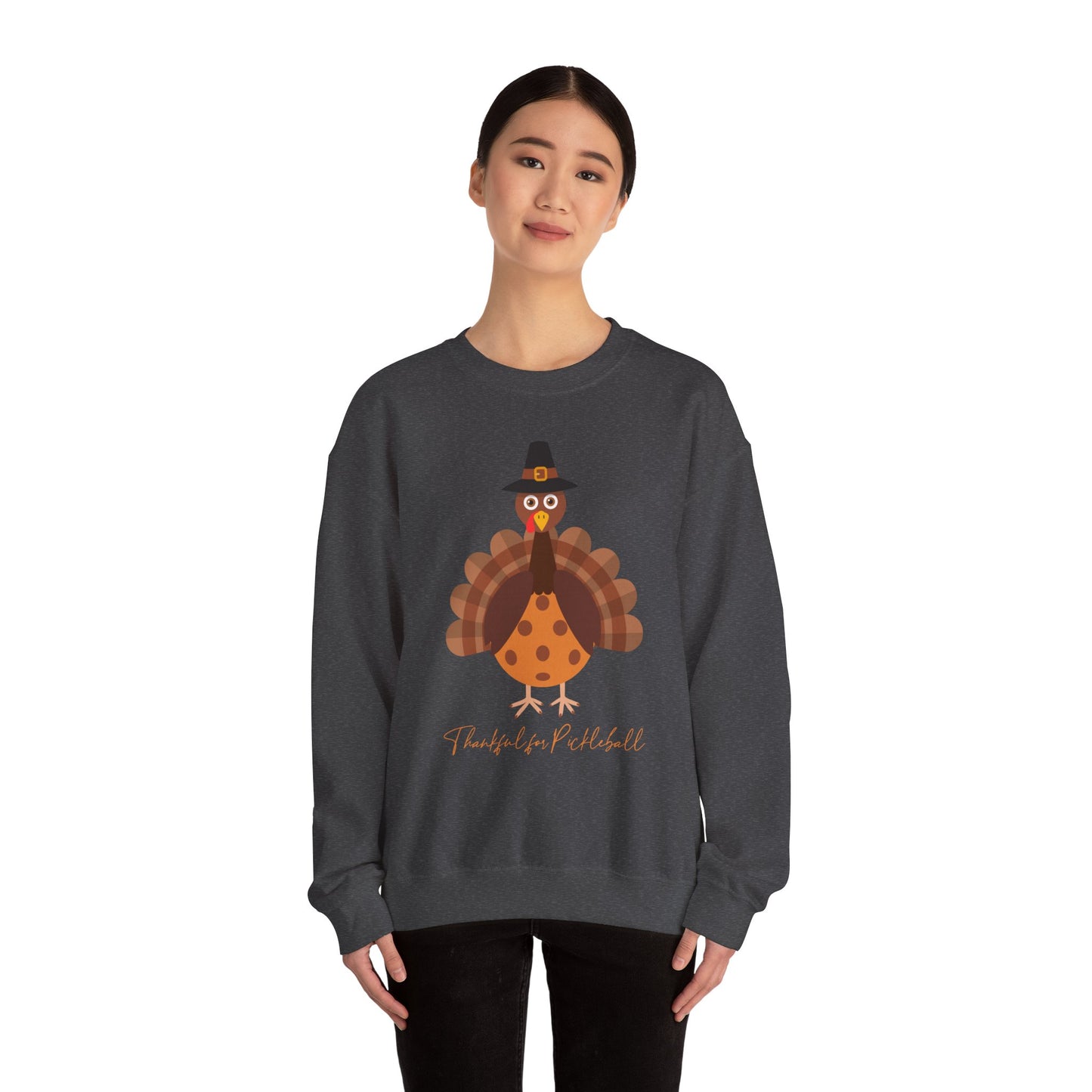 Thankful for Pickleball Unisex Heavy Blend™ Crewneck Sweatshirt