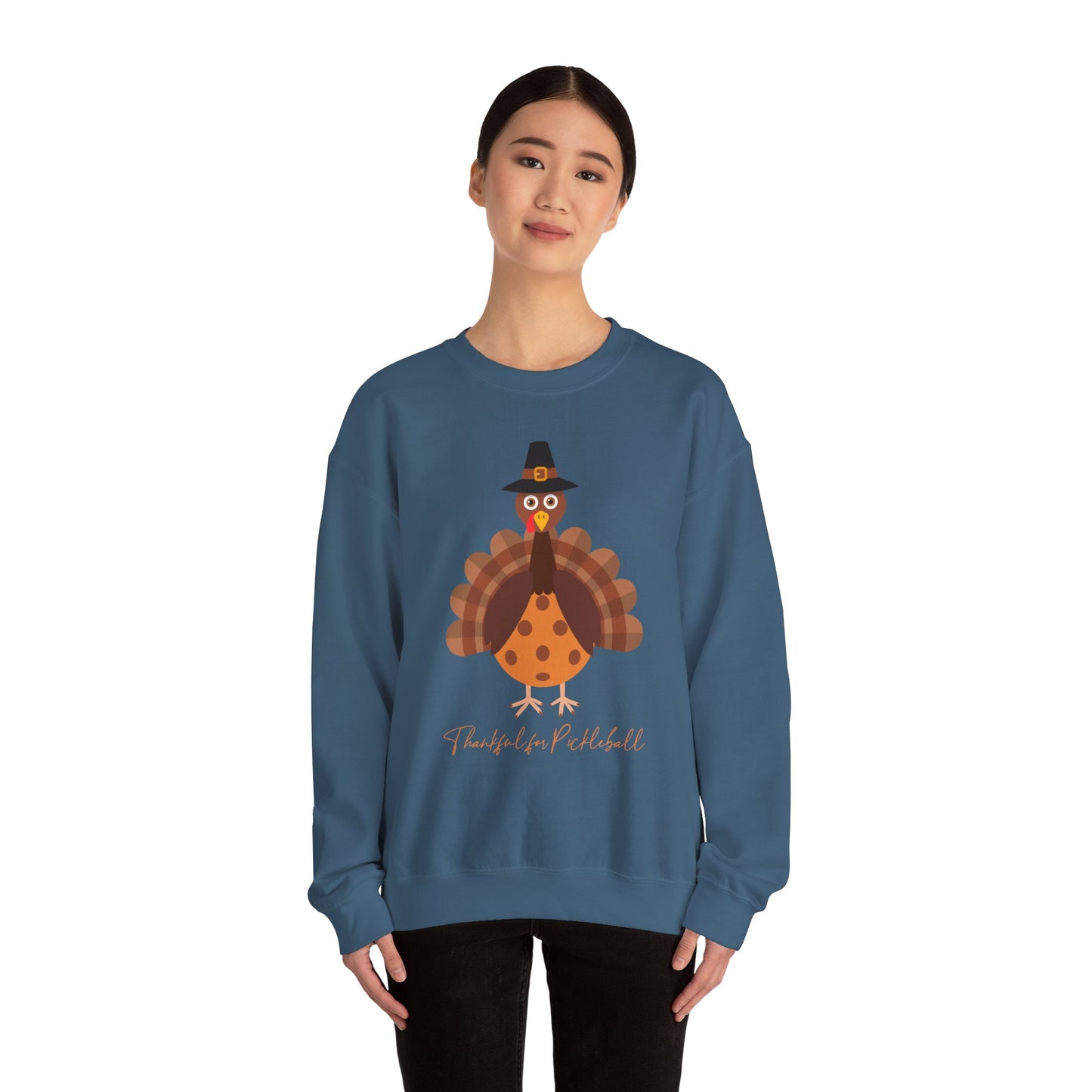 Thankful for Pickleball Unisex Heavy Blend™ Crewneck Sweatshirt