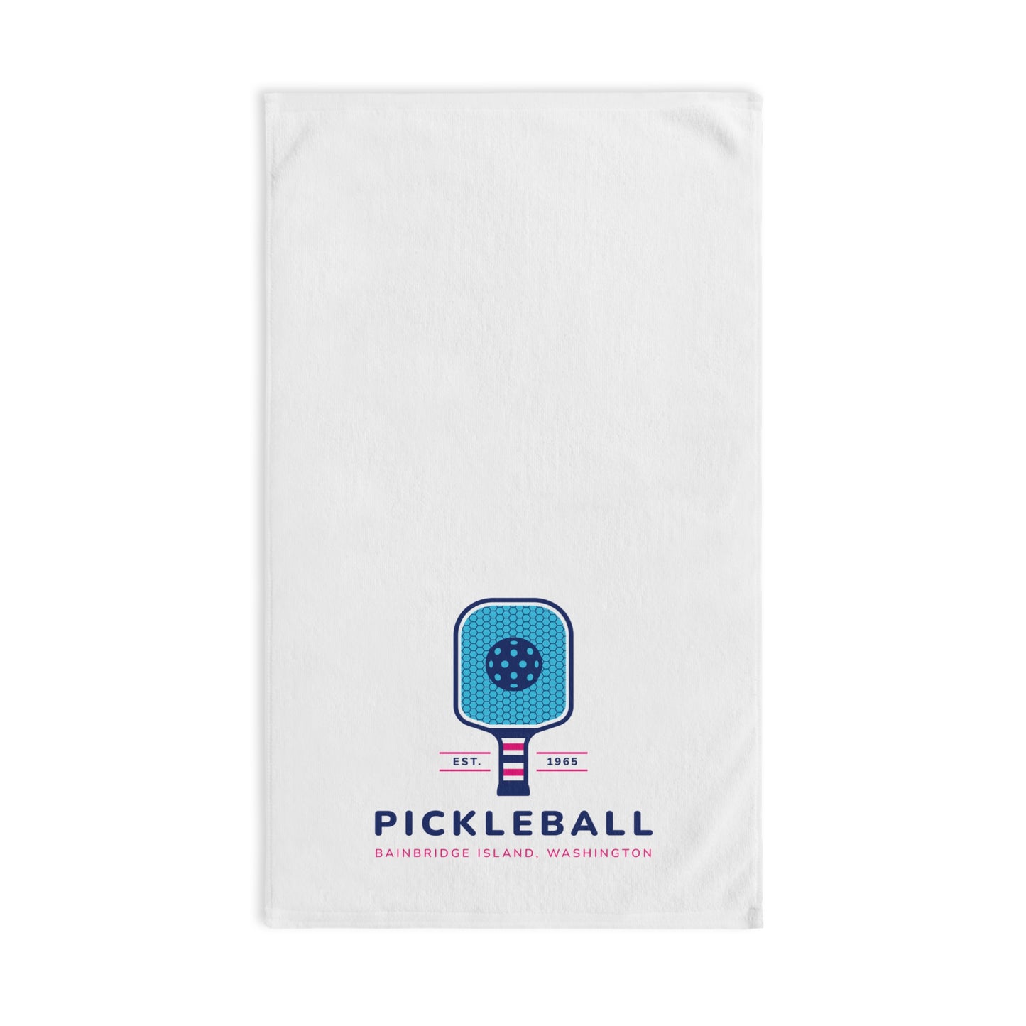 1965 Pickleball Blue Paddle Hand Towel