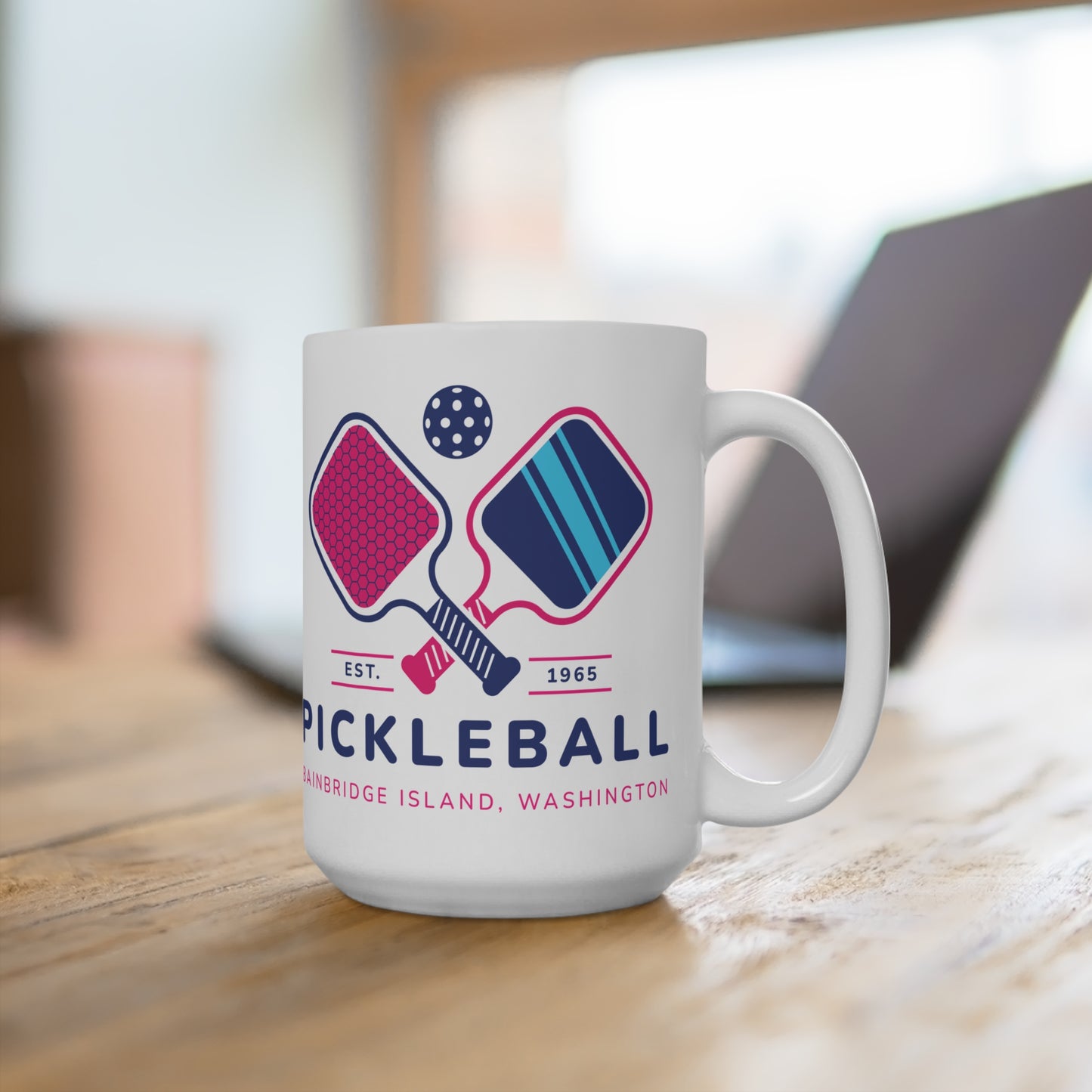 1965 Pickleball Double Paddles Mug 15oz