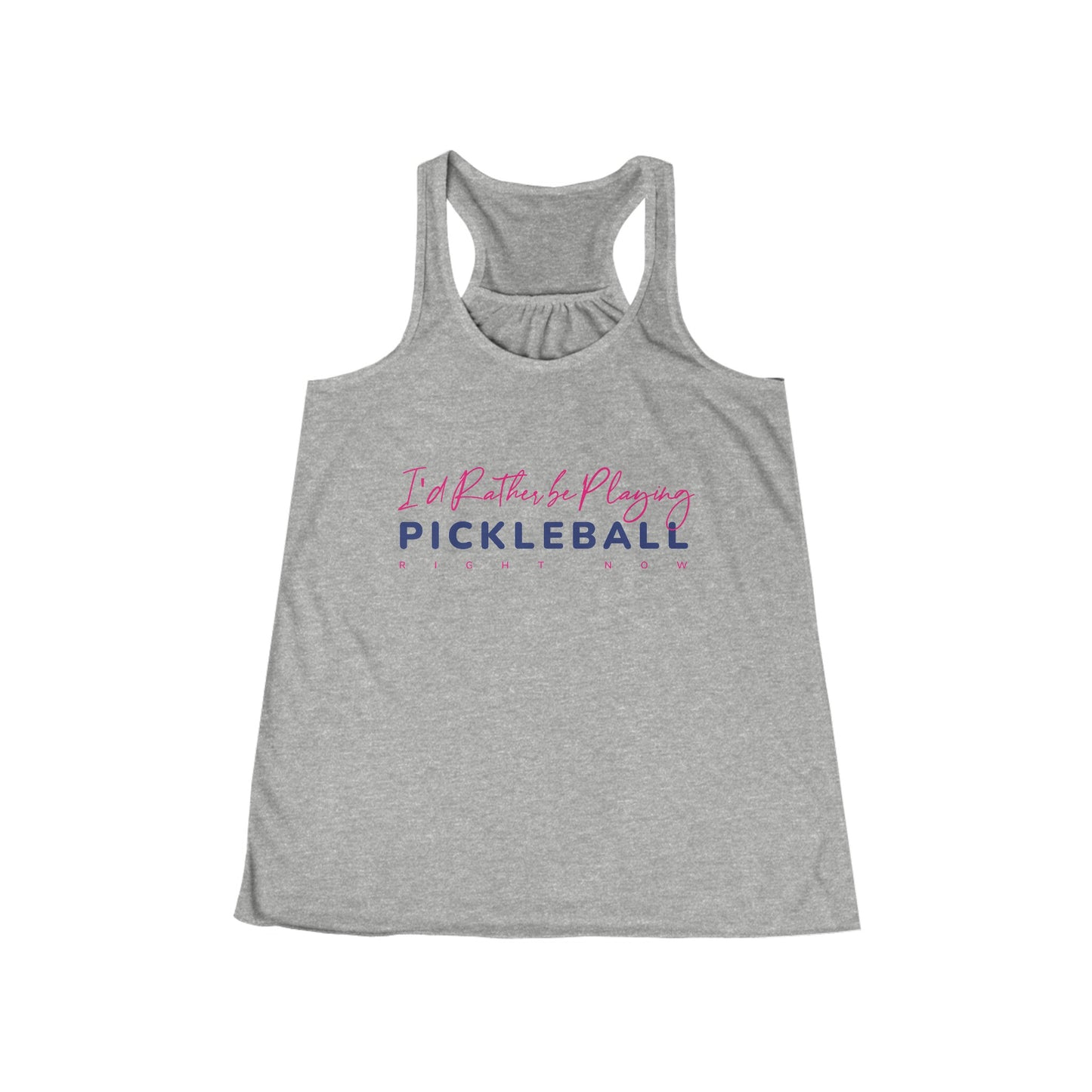 I'd Rather be Playing Pickleball Women's Flowy Racerback Tank