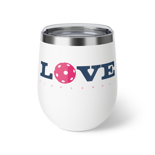 Love Pickleball II Copper Vacuum Insulated Cup, 12oz