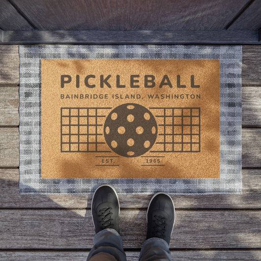 1965 Pickleball Ball and Net Doormat