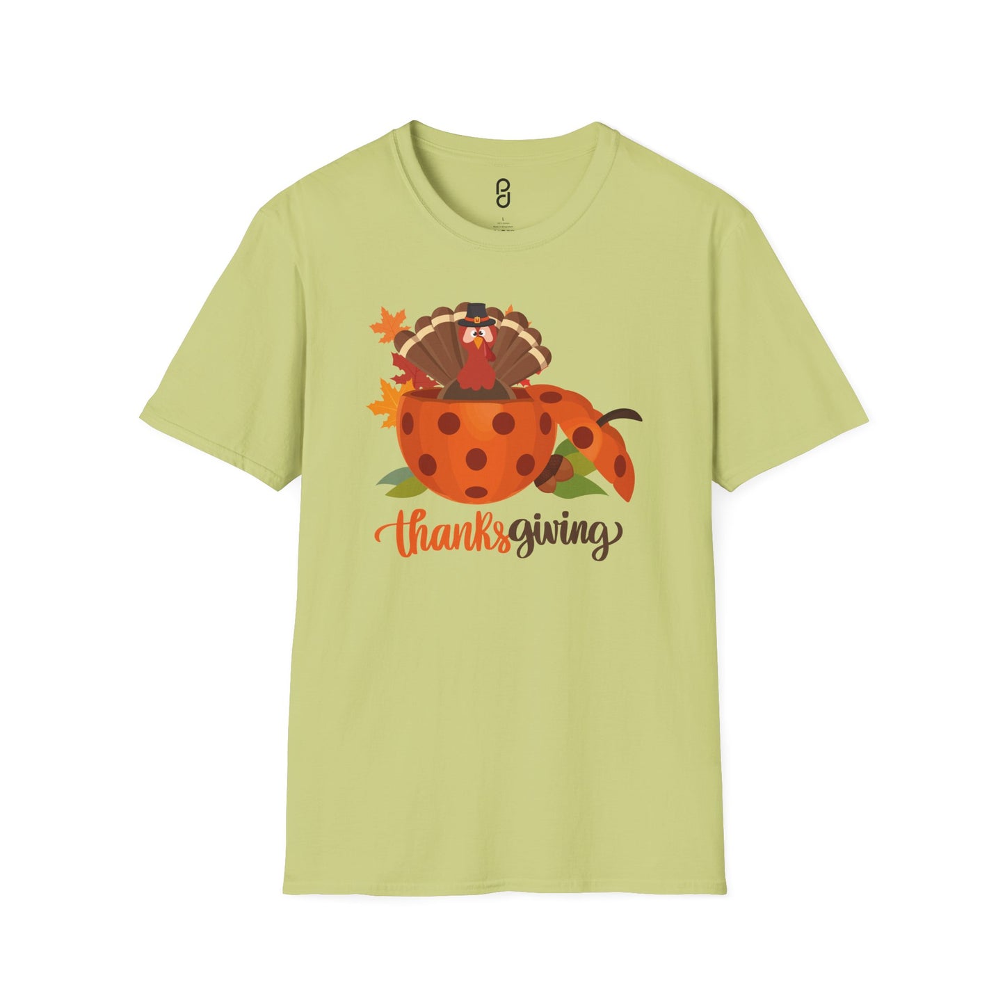 Thanksgiving Turkey Pickleball Unisex Softstyle T-Shirt