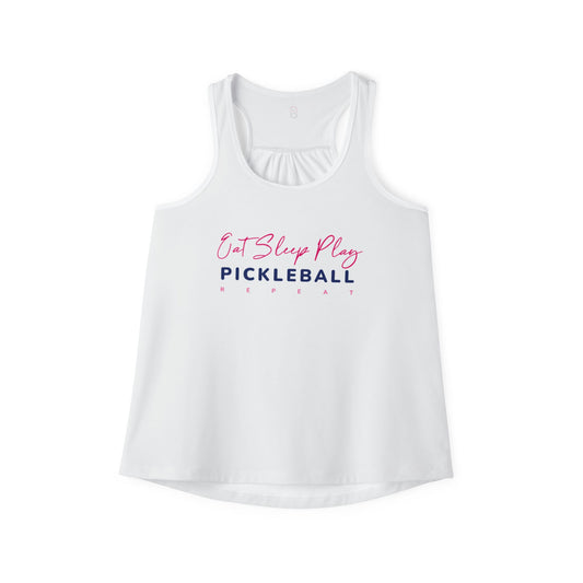 Eat Sleep Play Pickleball Repeat Women's Tank Top (AOP)