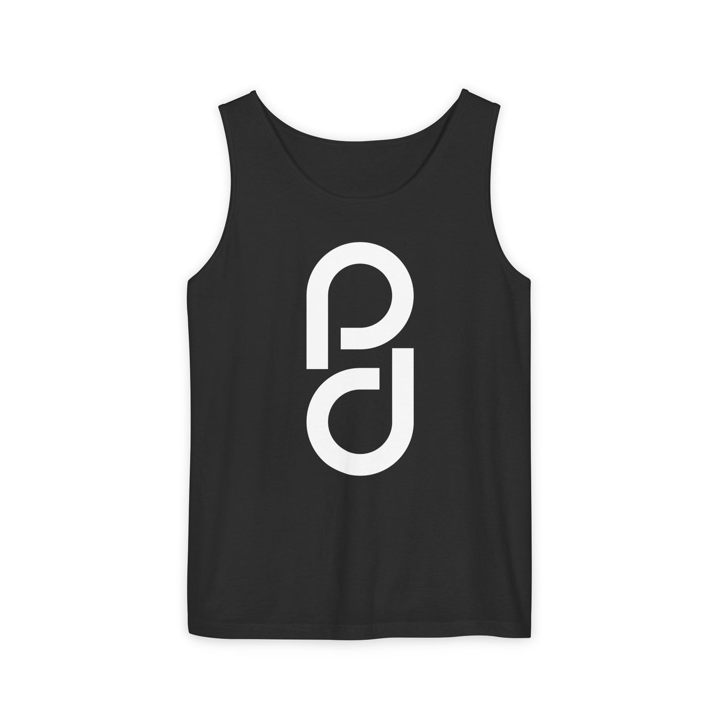 PD Pickleball Blues IV - Double White Unisex Garment-Dyed Tank Top