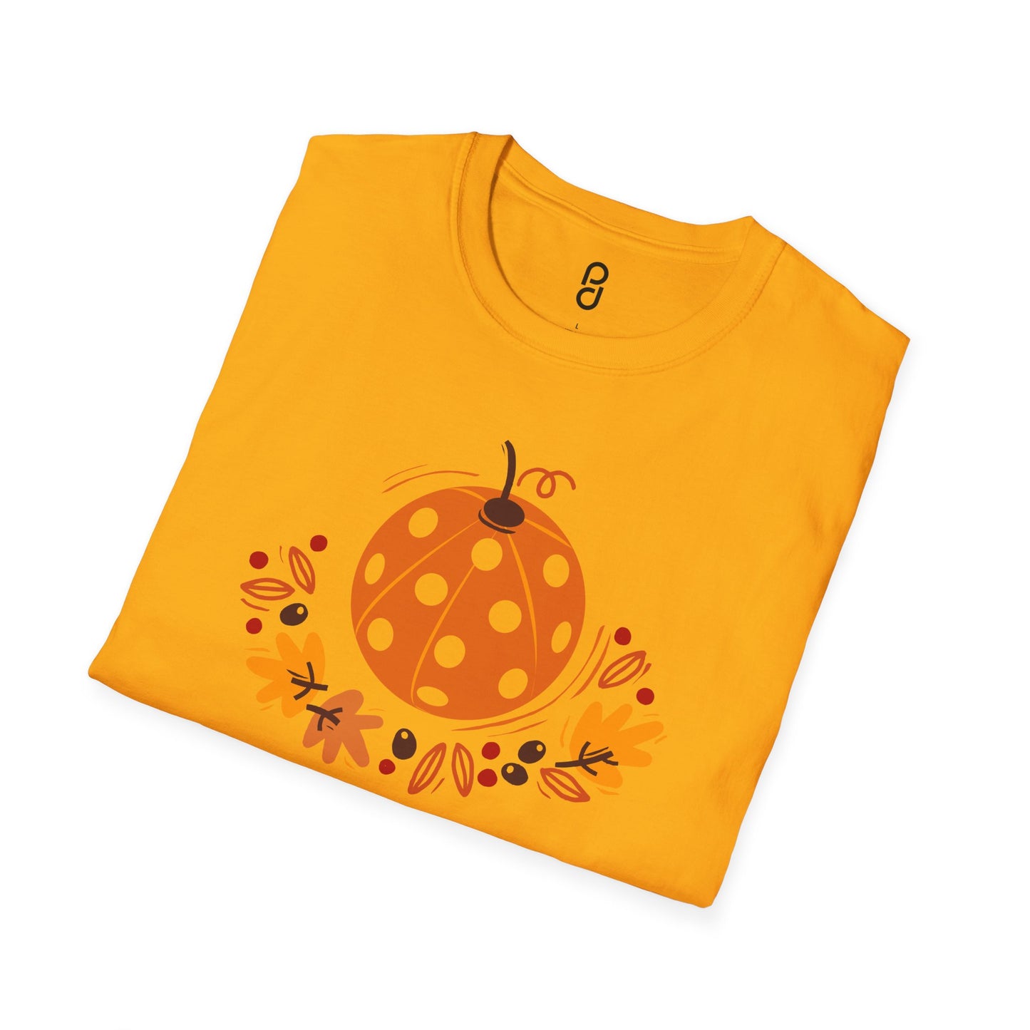 Pickleball Pumpkin Happy Thanksgiving Unisex Softstyle T-Shirt