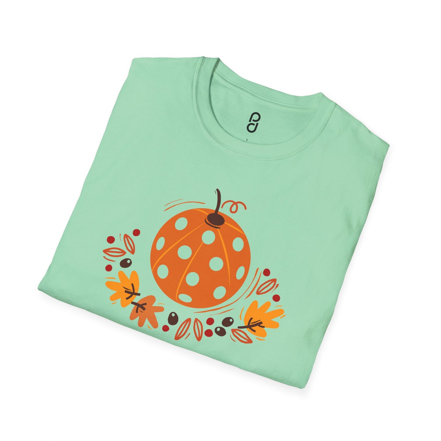 Pickleball Pumpkin Happy Thanksgiving Unisex Softstyle T-Shirt