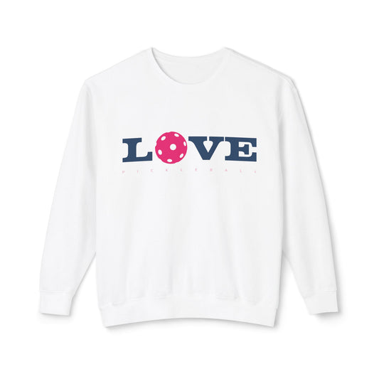 Love Pickleball II Unisex Lightweight Crewneck Sweatshirt