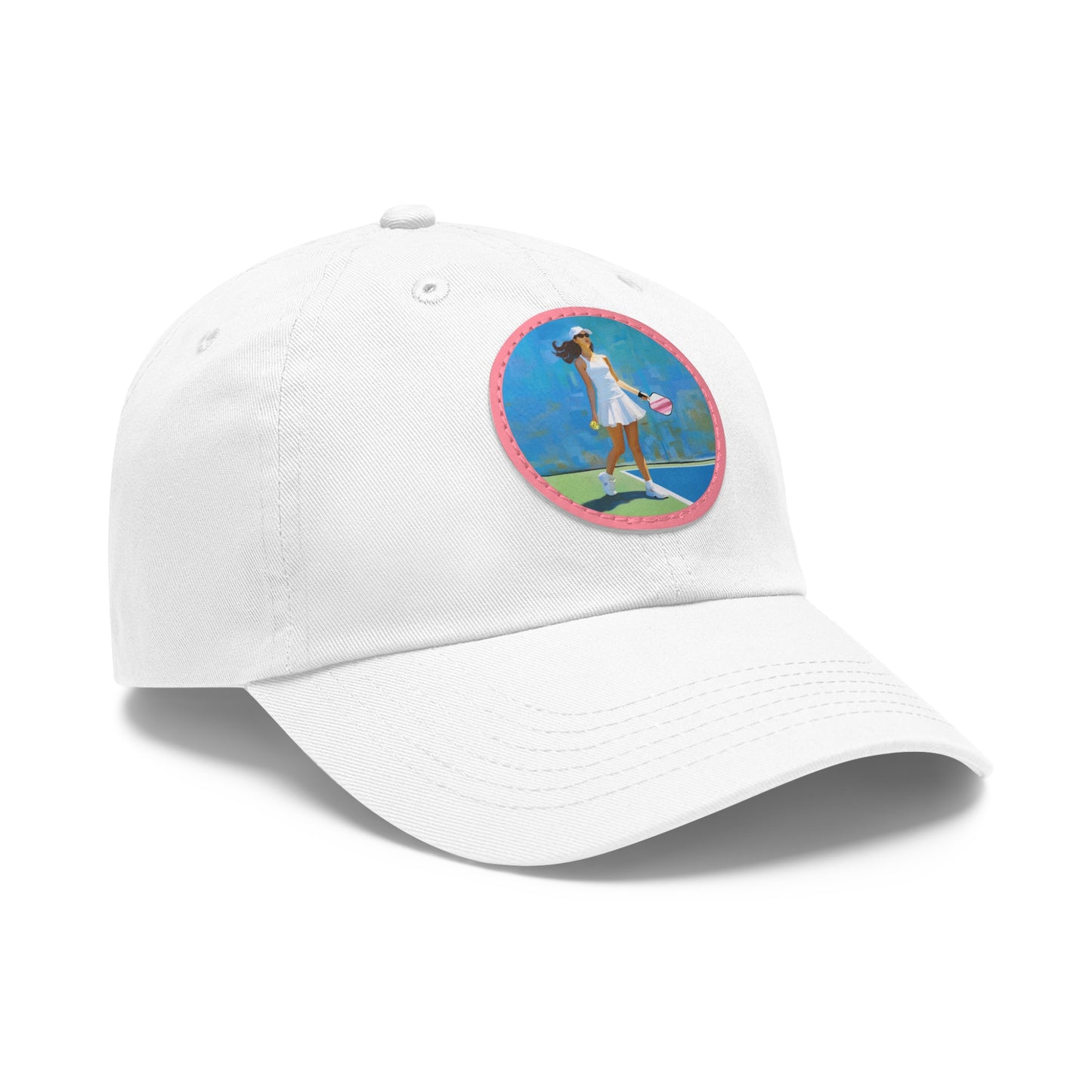 Pickleball "Courtside" Limited Edition Hat with Leather Patch (Round)