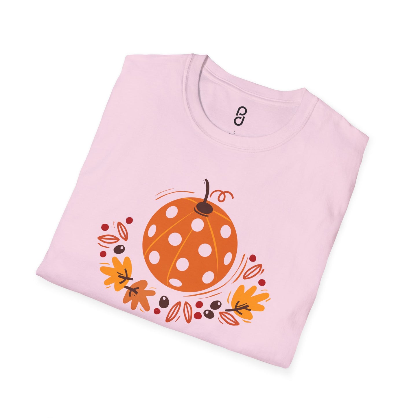 Pickleball Pumpkin Happy Thanksgiving Unisex Softstyle T-Shirt