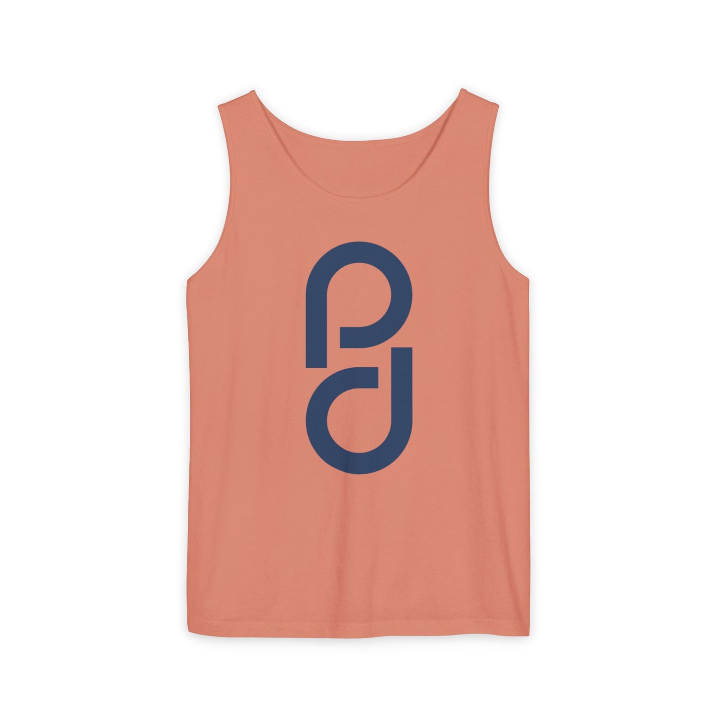 PD Pickleball Blues I - Double Blue Unisex Garment-Dyed Tank Top