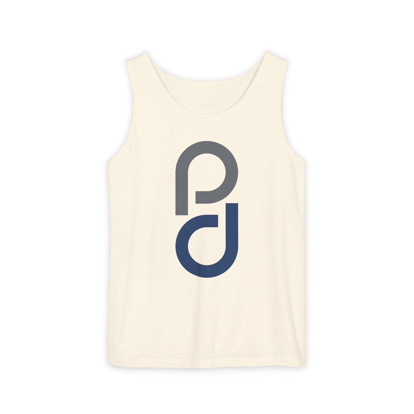 PD Pickleball Blues II - Gray Blue Unisex Garment-Dyed Tank Top