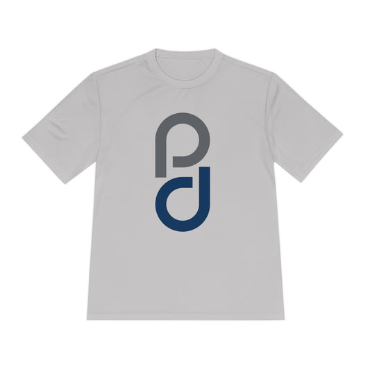 PD Pickleball Blues II - Gray Blue Unisex Moisture Wicking Tee