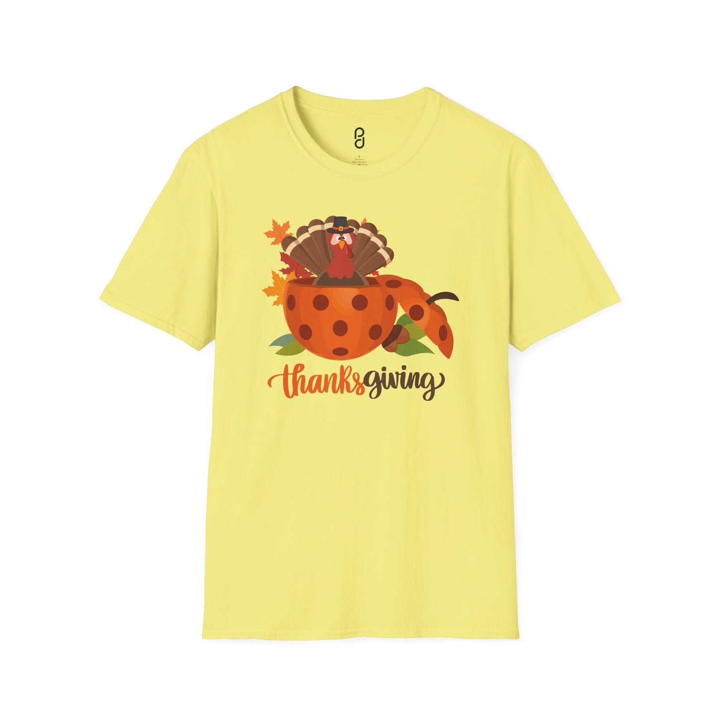 Thanksgiving Turkey Pickleball Unisex Softstyle T-Shirt