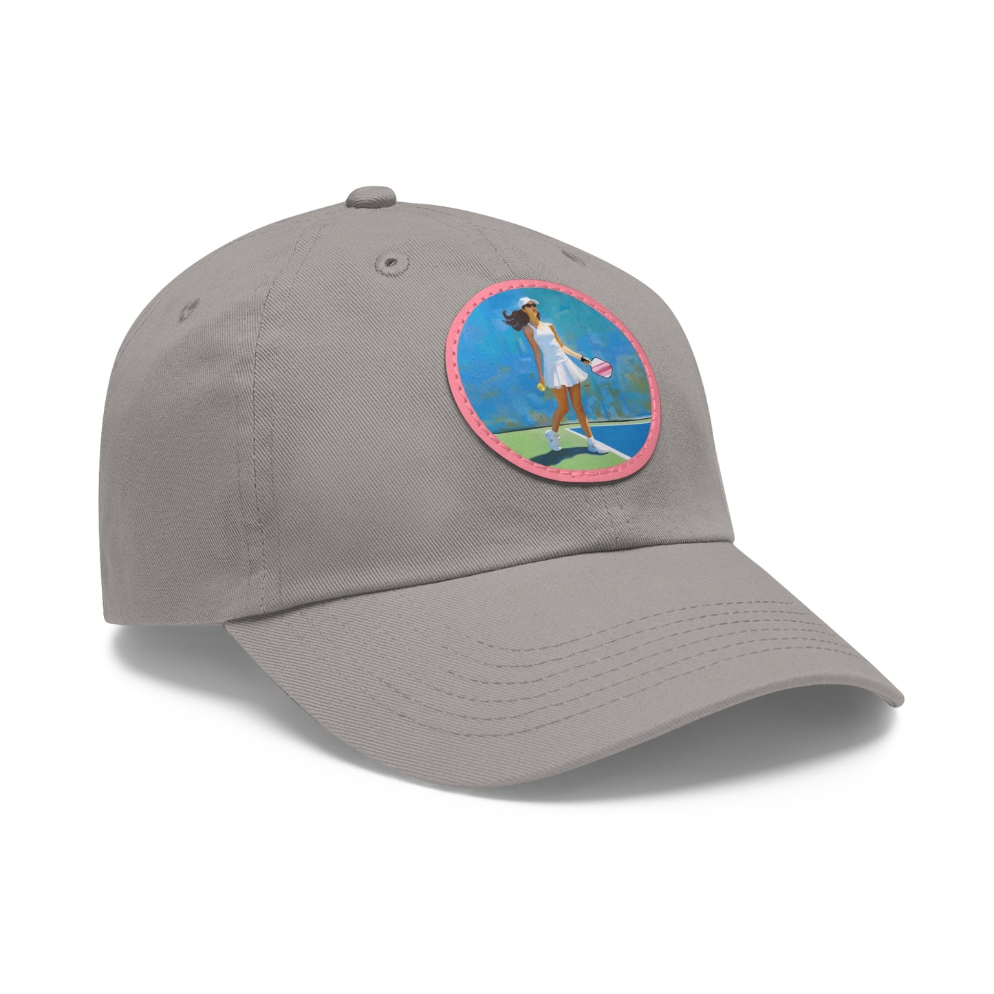 Pickleball "Courtside" Limited Edition Hat with Leather Patch (Round)