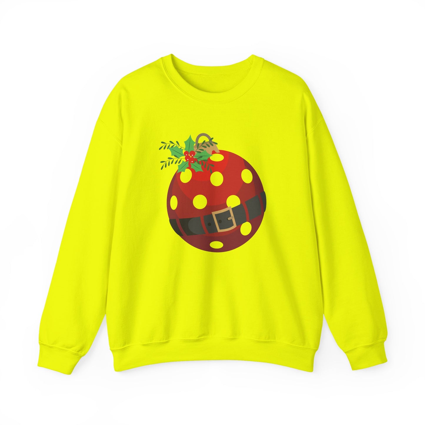 Santa Pickleball Ornament Unisex Heavy Blend™ Crewneck Sweatshirt