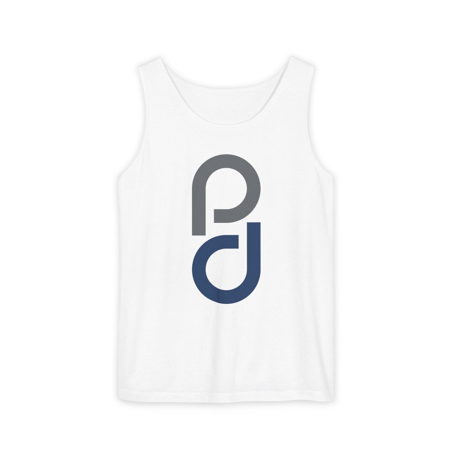 PD Pickleball Blues II - Gray Blue Unisex Garment-Dyed Tank Top